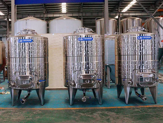 3000L SUS304 Red Wine Conical Fermentation Tank